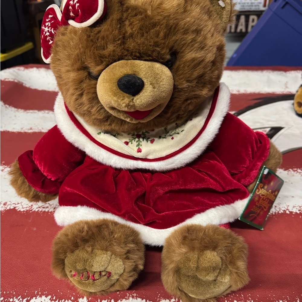 Vintage Dan Dee Collector's Choice Snowflake Teddy bear